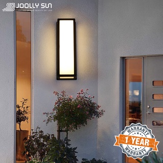 Joollysun โคมไฟติดผนัง LED กันน้ํา สไตล์นอร์ดิก โมเดิร์น สําหรับตกแต่งบ้าน สวน ระเบียง ระเบียง กลางแจ้ง