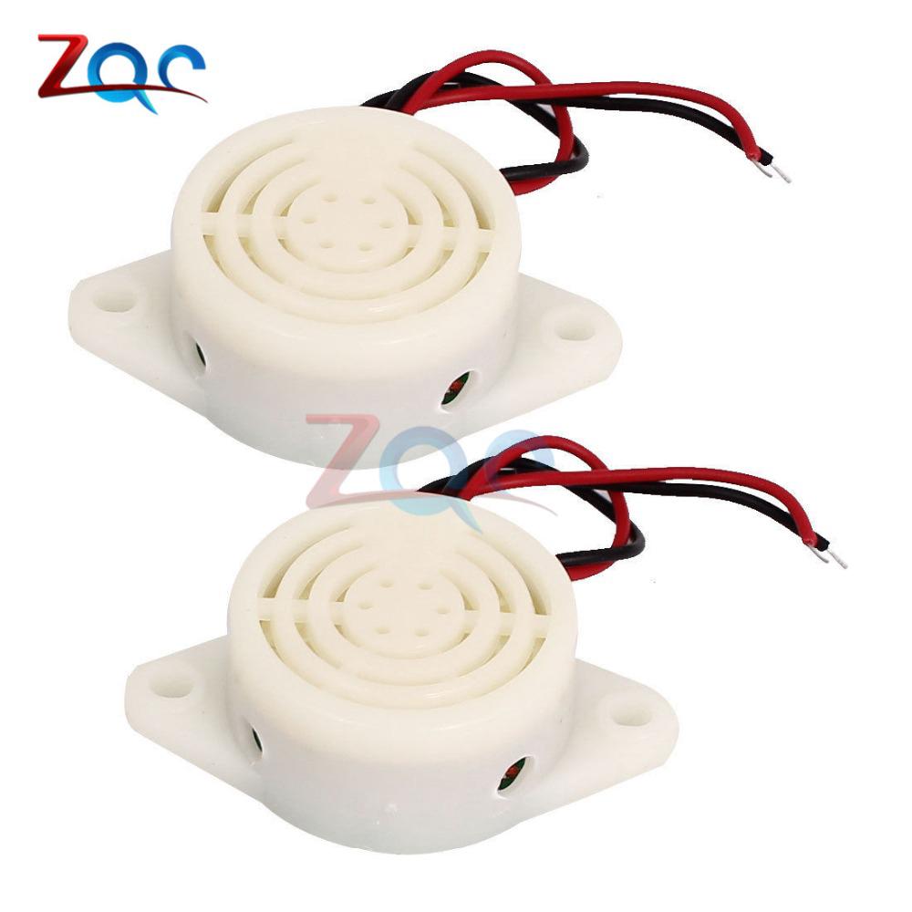 sfm - 27 dc 3-24 v 90 db อุปกรณ์เสียงปลุกอิเล็กทรอนิกส์ buzzer sounder 2 ชิ้น