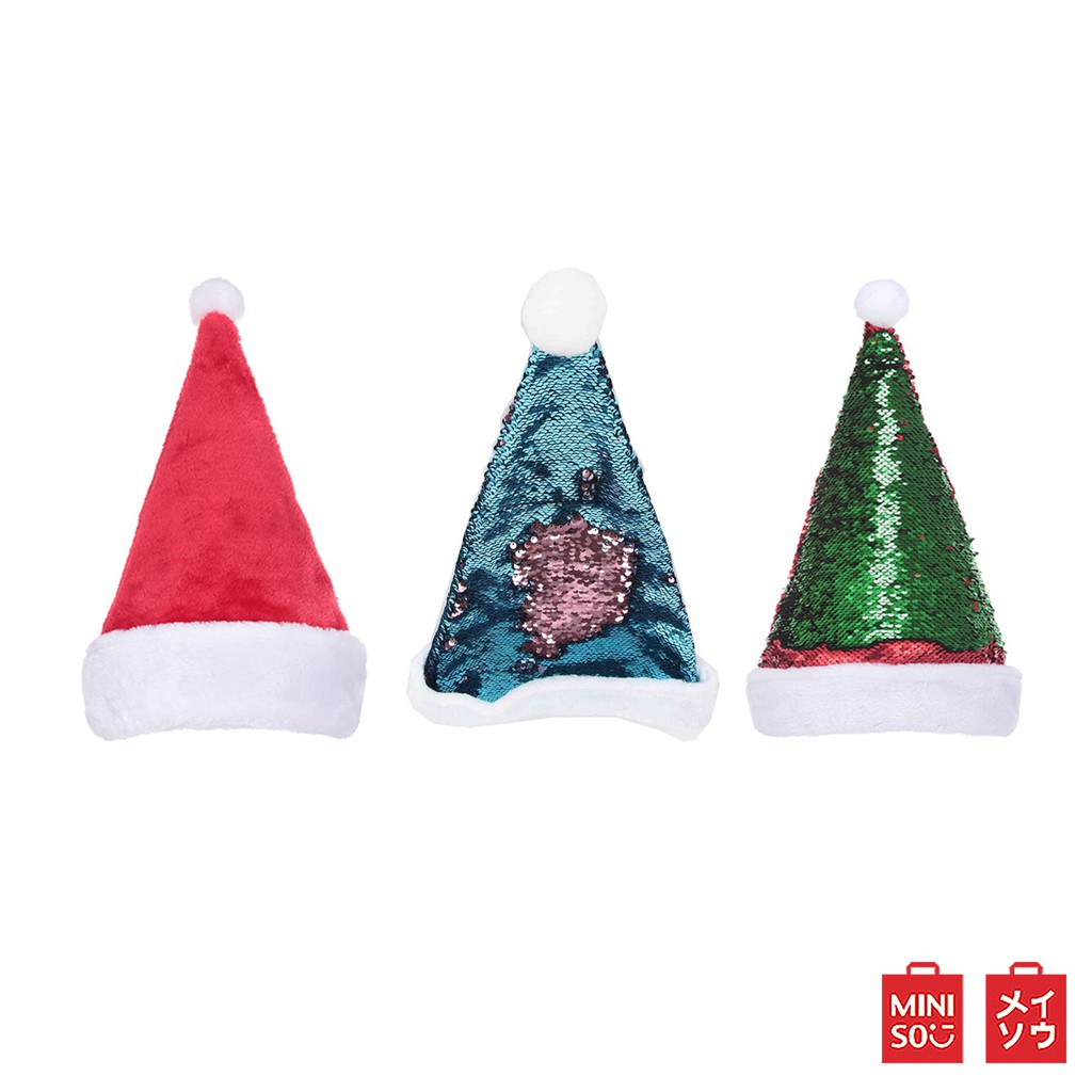 MINISO หมวกปาร์ตี้วันคริสต์มาส หมวกซานต้าคลอส Christmas Hat