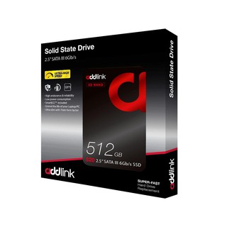 512GB SSD (เอสเอสดี) ADDLINK S20 3D NAND SSD SATA III (ad512GBS20S3) - สินค้ารับประกัน 3 ปี