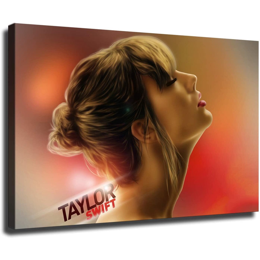 Taylor Swift โปสเตอร์ Pop นักร้องหญิง Hd ผ้าใบ Art Wall Decor ภาพวาดกรอบ
