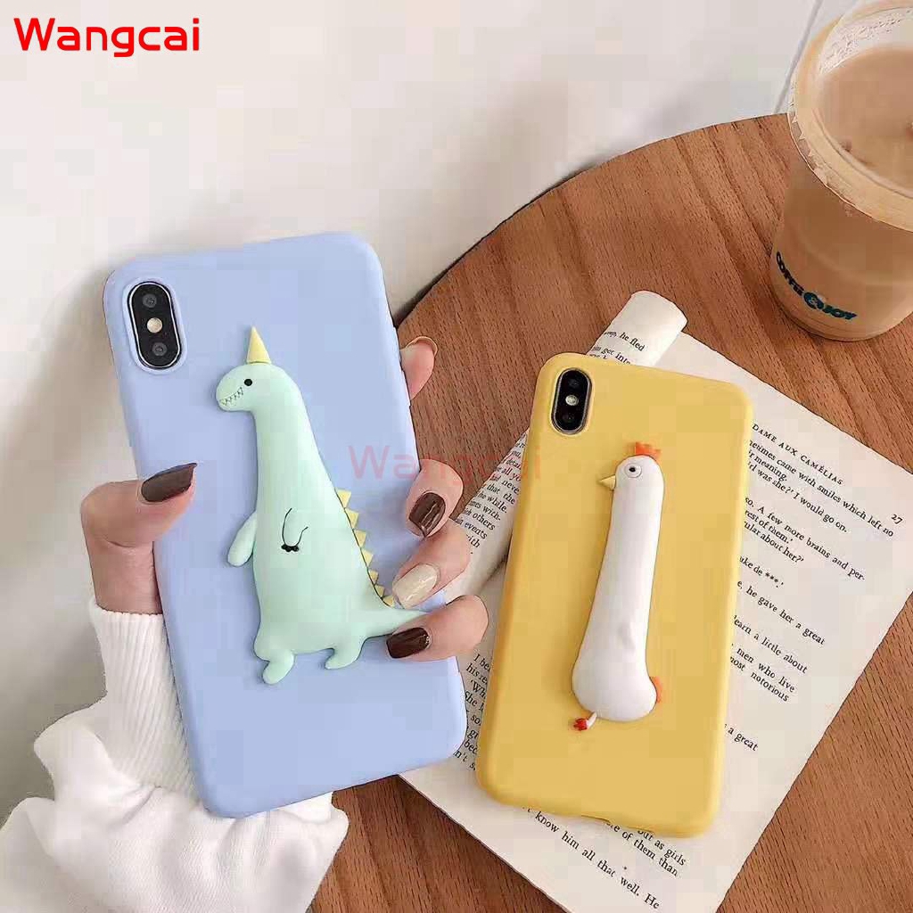 Huawei Mate 20 10 9 Pro Lite 20X Nova 4 3 3i 2i G9 Plus Case 3D Dinosaur Chickens Cute Cartoon Candy Soft TPU Case Cover