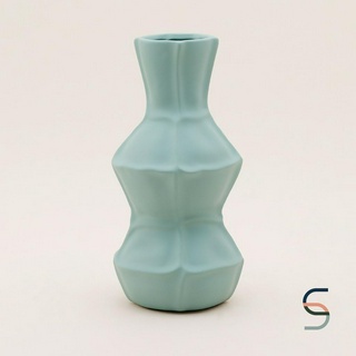 SARABARN Morandi Glazed Table Vase | แจกัน แจกันเซรามิก แจกันเคลือบสี สีเขียว ทรงสูง