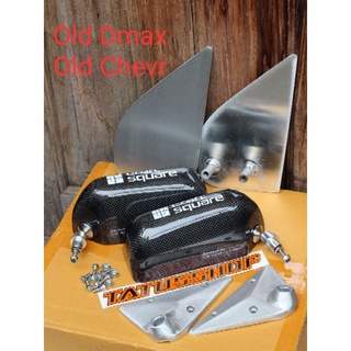 กระจกคราฟคาบอนแท้พร้อมแป้นมีเนียม