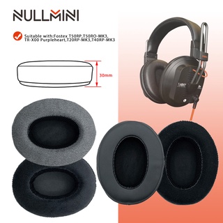 Nullmini แผ่นครอบหูฟังหนัง แบบเปลี่ยน สําหรับ Fostex T50RP T50RO-MK3 TR-X00 Purpleheart T20RP-MK3 T40RP-MK3