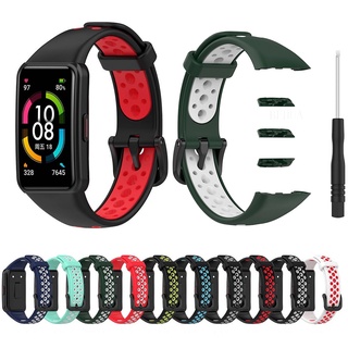 สายนาฬิกาข้อมือสําหรับ Huawei Honor Band 6 Strap สําหรับ Huawei Band 6 Watch