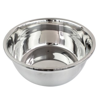   ชามสแตนเลส ชามผสมแป้งสแตนเลส ชามคุณภาพดีขนาด 28x12CM.รุ่น Korea-stainless-steel-bowl-28-00h-June-p