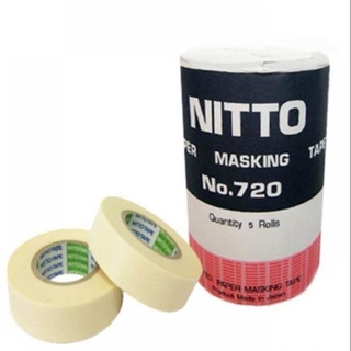 กระดาษกาวนิตโต้ กระดาษลอกเลขรถ NITTO TAPE NO.720 ขูดเลขตัวถังรถ ราคาต่อม้วน