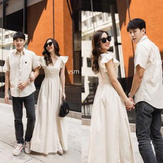 VSM8016-2 ชุดเซ็ทคู่รัก เสื้อผู้ชาย+ชุดผู้หญิง งานจาก VSM COUPLE แท้ เนื้องานคุณภาพ