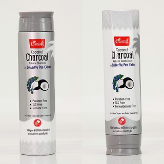 Caring Coconut Charcoal Shampoo / Conditioner แคริ่ง โคโคนัท ชาร์โคล เนเชอรัล แชมพู และ ครีมนวด 200 มล.