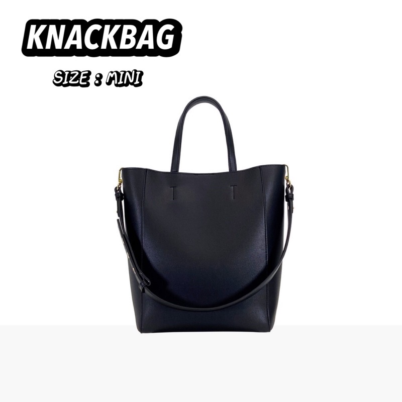 knack.bag -Tote bag size mini รุ่น Everyday-Black(สีดำ)