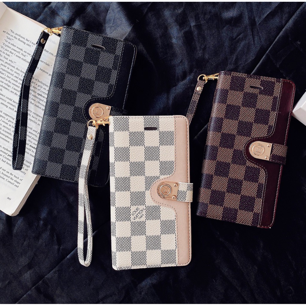 Samsung S25 S24 ultra S22 S23 S21 plus S23 ultra S20 ultra Note20 ultra plus แฟชั่นหรูหราหนัง PU พร้อมช่องใส่การ์ด Anti-fall เคสโทรศัพท์