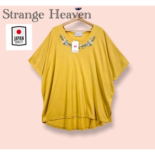 เสื้อ Strange heaven ผ้ายืดคอตต้อนผสมสเปนเดคอย่างดี  เสื้อทรงปีกสวยน่ารัก ปักนูนดอกสวยมาก ผ้าสวย ลายสวย  ผ้าดีทิ้งตัวสวย