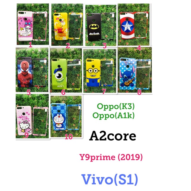 จากส่งไทย เคส S1. A2core. A1k. K3. Y9prime (2019)  เคส+ฟิล้ม