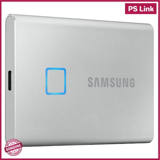 Samsung SSD T7 Touch Portable 1TB (Silver)  ฮาร์ดดิสก์ เอสเอสดีพกพา (MU-PC1T0S/WW)