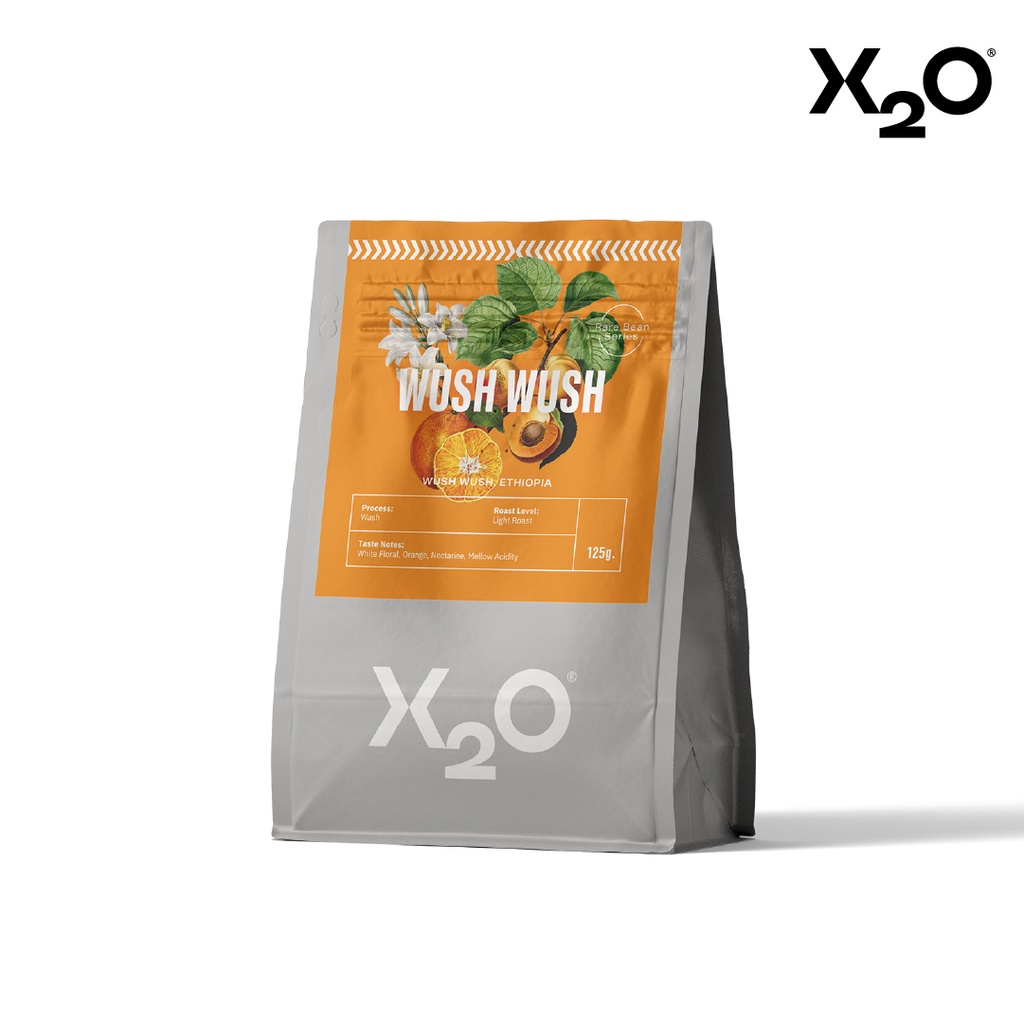 X2O COFFEE เมล็ดกาแฟ WUSH WUSH 125 G. (For Filter & Espresso)
