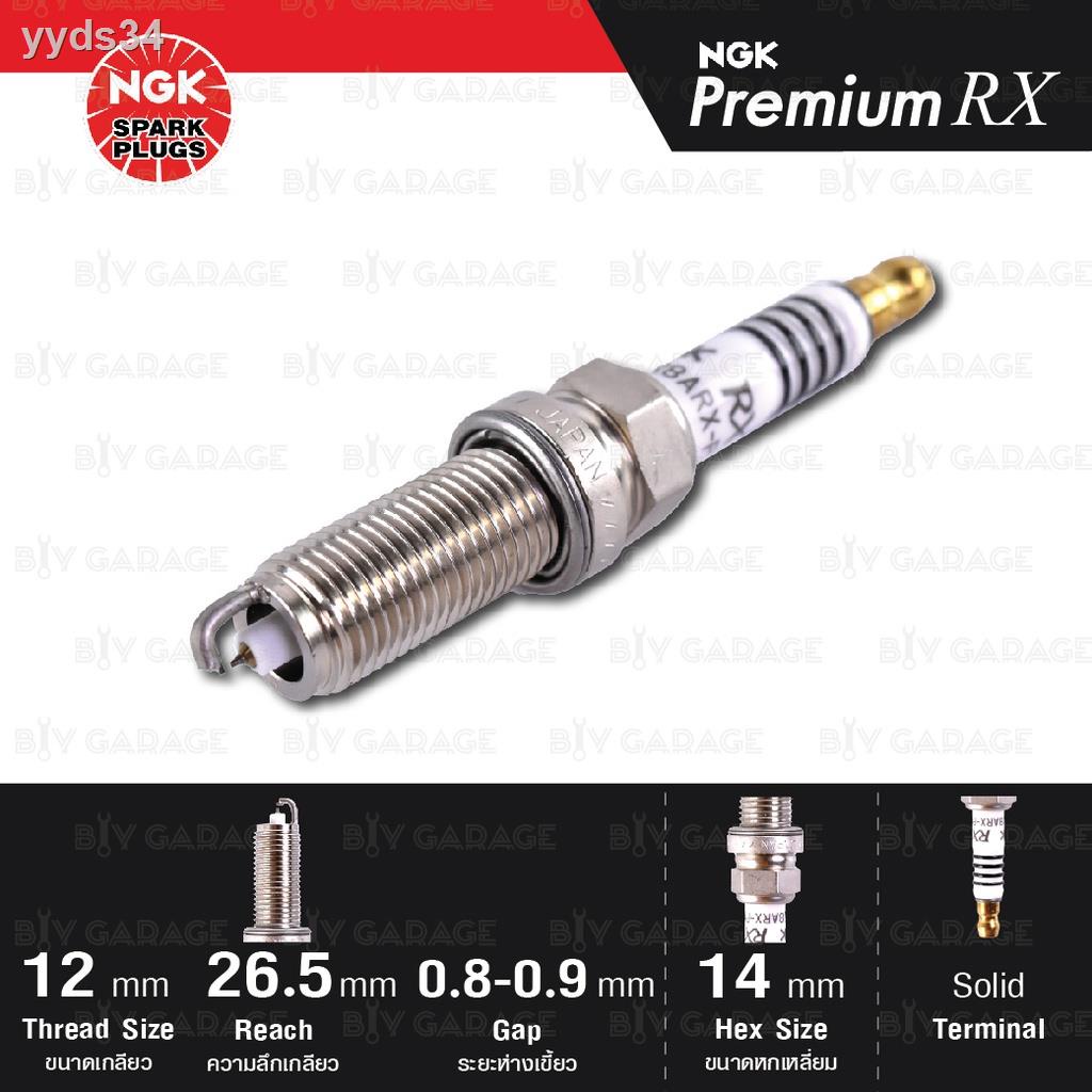 ❂☈NGK หัวเทียน Premium RX ขั้ว Ruthenium [ LKAR8ARX-PS ] จำนวน 4 หัวใช้สำหรับ Civic FC, FK Accord 1.5 อัพเกรด ILZKAR8J8S
