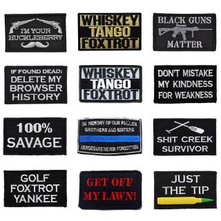 100% Savage Military your huckleberry whiskey tango foxtrot Patch Tactical  Patch Badge