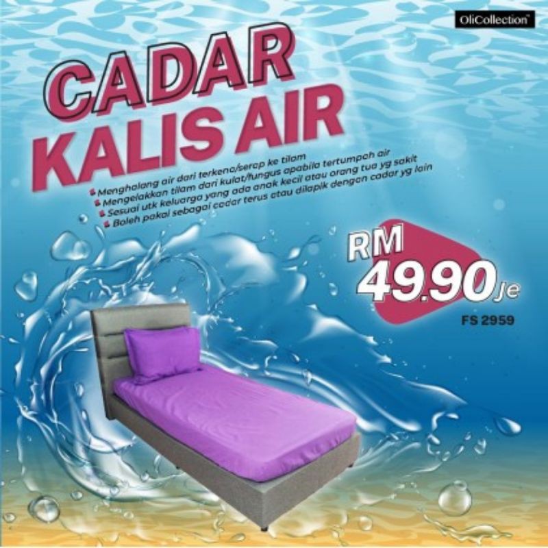 CADAR KALIS AIR SAIZ SINGLE/QUEEN/KING