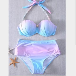 (พร้อมส่ง) เซ็ท 2 ชิ้น ชุดว่ายน้ำ บิกินี่ + กางเกงใน รุ่น Bikini 2 Pieces Hiso ชุดว่ายน้ำนางเงือก