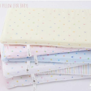 (มีโค้ดส่วนลด) Iflin หมอนหนุนพร้อมปลอกหมอนใยไผ่ สำหรับเด็กแรกเกิดถึง 1 ขวบ