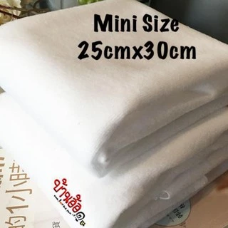 25cmx30cm ผ้าขุดขน (มีให้เลือกหลายสี) ขนสั้น เกรียน เนื้อบาง หน้าเดียว