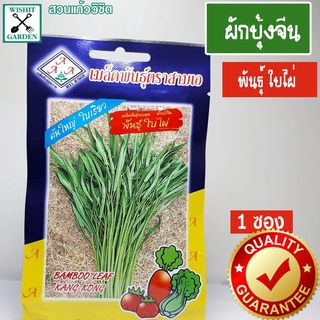 เมล็ดพันธุ์ ผักบุ้งจีน พันธุ์ใบไผ่ 1 ซอง เมล็ดพันธุ์ผักเพื่อสุขภาพ เมล็ดพันธุ์คุณภาพ เมล็ดพันธุ์ตราสามเอ