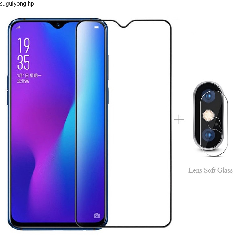 กระจกนิรภัยคลุมทั้งหมด OPPO REALME5 5I 5Pro 6I C2 A1K A31 2020 A8 2019 A3S A5 A12E A5S A7 A12 A91 20