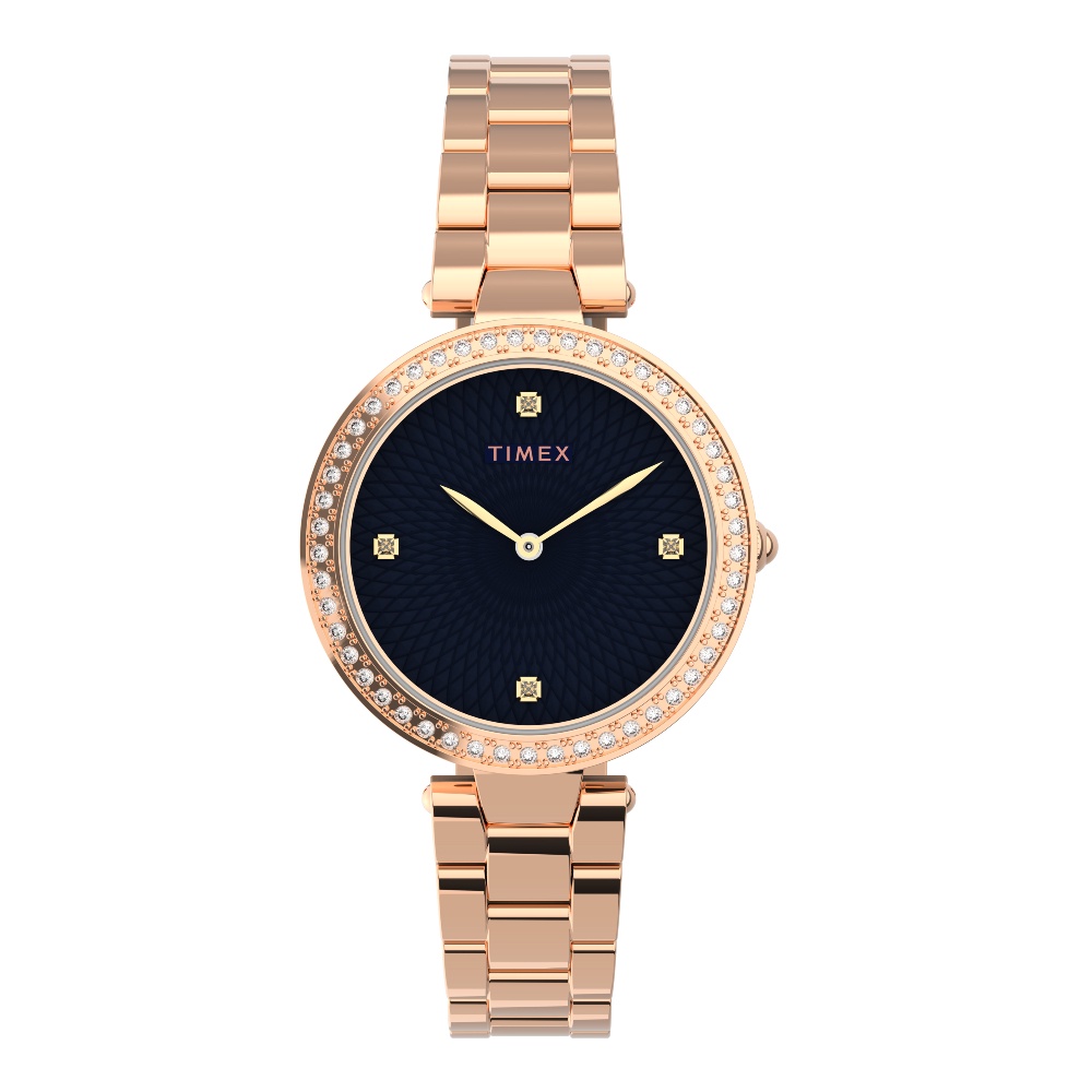 Timex TW2V24600 City Collection นาฬิกาข้อมือผู้หญิง สีโรสโกลด์ หน้าปัด 32 มม.