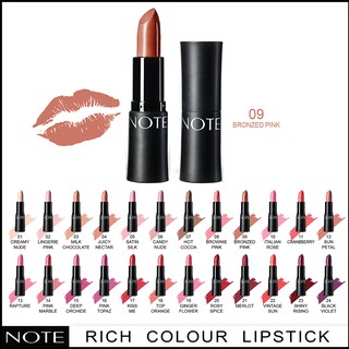 NOTE COSMETICS ULTRA RICH COLOR LIPSTICK 09 BRONZED PINK