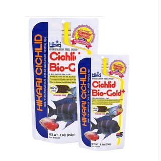 Hikari Cichlid Bio-Gold+ 57g. / 250g. เม็ด Mini อาหาร ปลาหมอสี ปลาหมอ