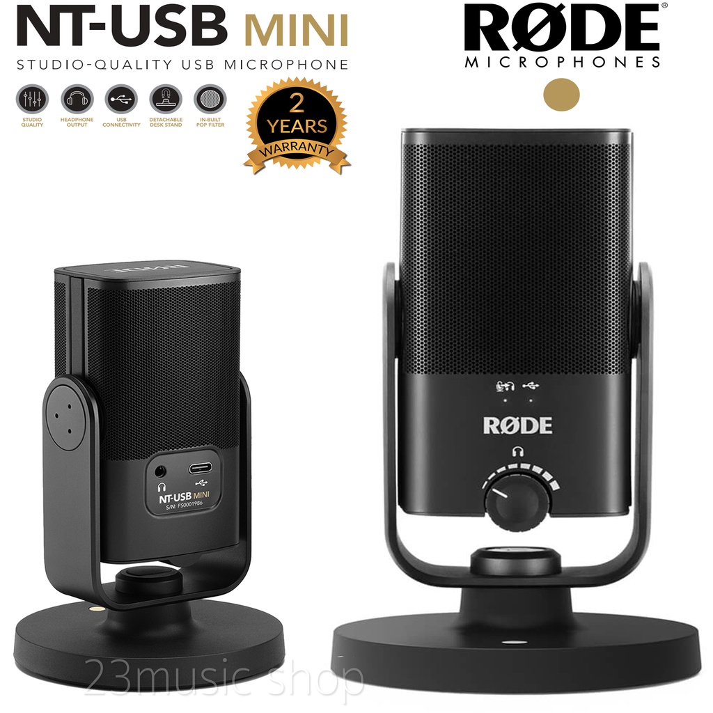 Rode NT-USB Mini USB Microphone ไมโครโฟนสำหรับบันทึกเสียงแบบ USB