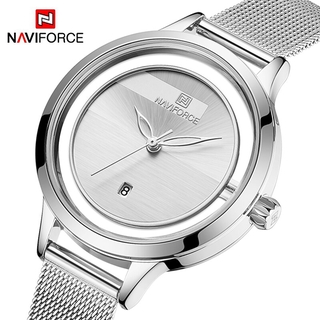 NAVIFORCE Luxury Women Watches Fashion New Design Ladies Quartz Wrist watch Casual Steel strap Waterproof Clock