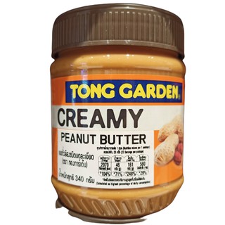 THONG GARDEN CREAMY PEANUT BUTTER 340G.ทองการ์เด้นครีมเนยถั่ว 340 กรัม อาหารและเครื่องดื่ม  แยม อาหารเช้า