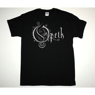 เสื้อยืด พิมพ์ลายโลโก้ Opeth สีดํา แฟชั่นฤดูร้อน สําหรับผู้ชายS-5XL