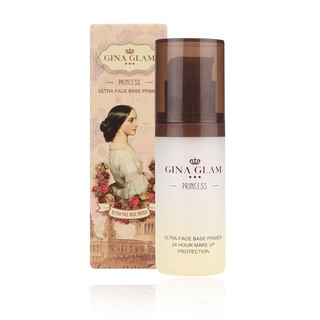 GINA GLAM Princess Primer G18 จีน่า เกลม ไพร์มเมอร์ คุมมัน เบลอรูขุมขนและจุดด่างดำ เตรียมผิวของคุณก่อนลงรองพื้น