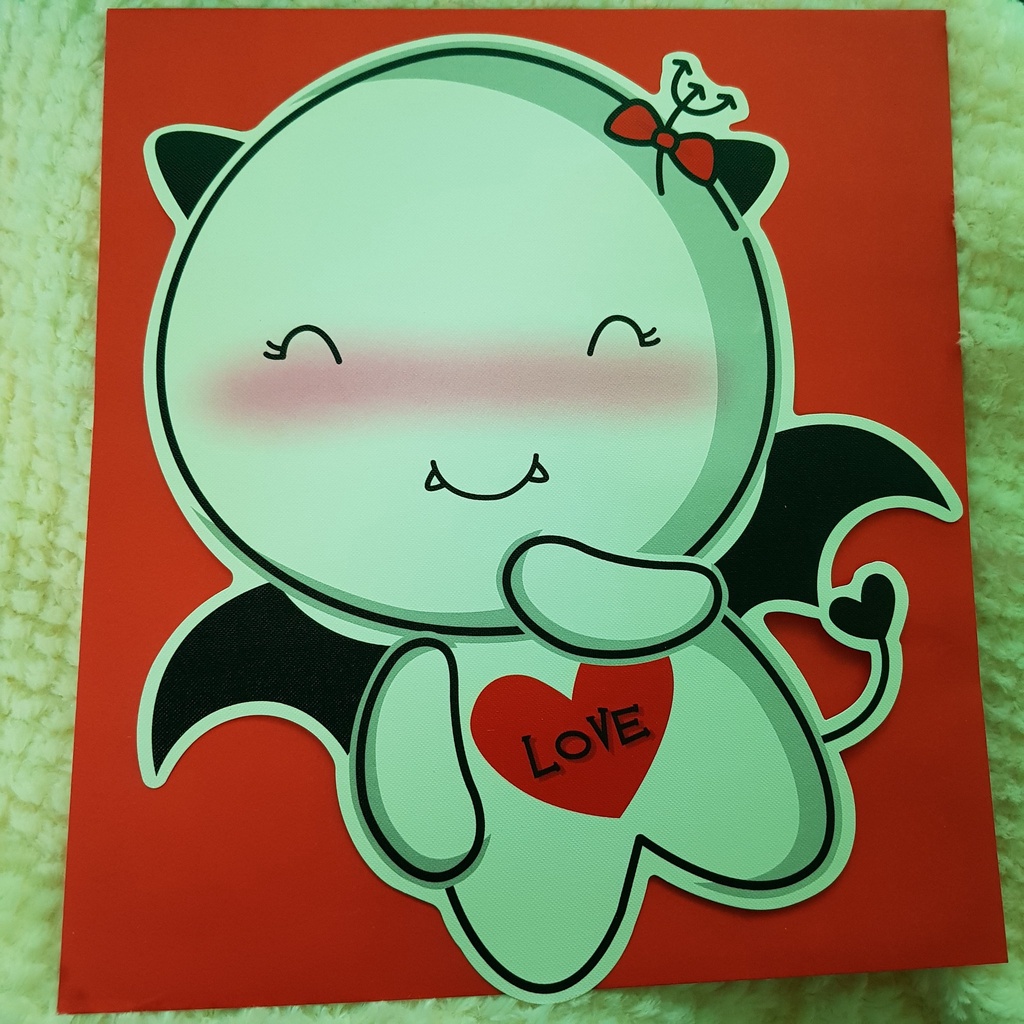 555 PaperPlus กระดาษจดหมาย เดวิล Devil love พร้อมซอง สีแดง