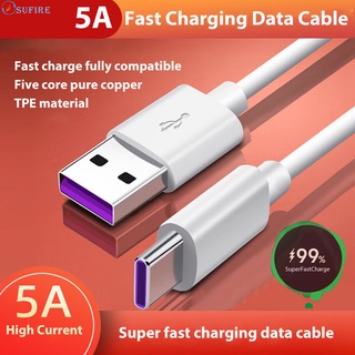 สายชาร์จเร็ว 5A สายชาร์จ USB Type-C สําหรับ Android