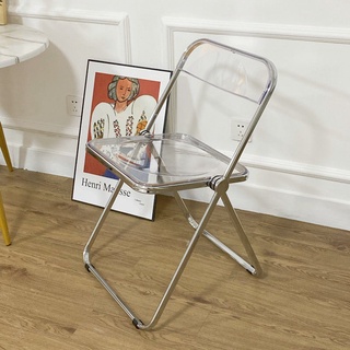 เก้าอี้ใสอะคริลิค สไตล์เกาหลี Acrylic Folding Chair oic_store