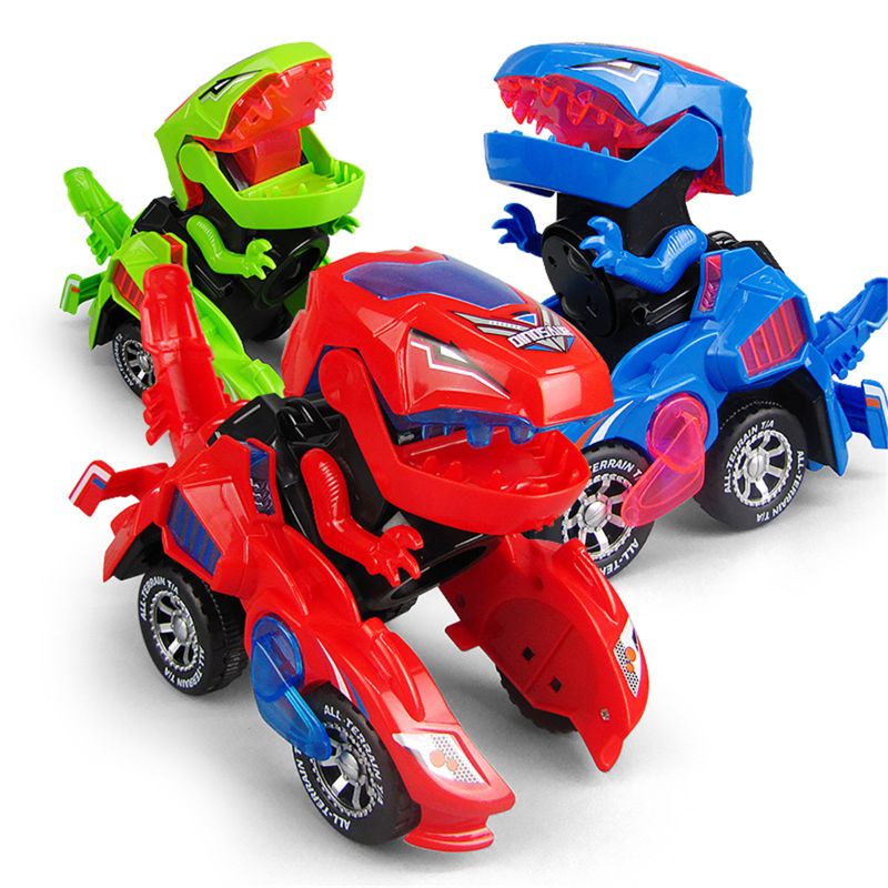 laruang kotse Transforming Dinosaur LED Car Dinosaur Transform Car Toy