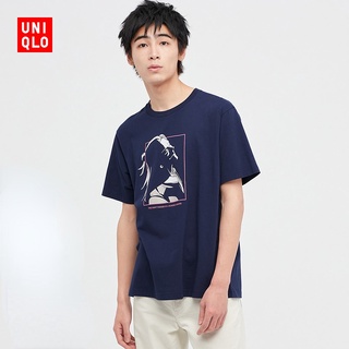 Uniqlo UT เสื้อยืดคอกลม แขนสั้น พิมพ์ลายมังงะ สําหรับผู้ชาย ผู้หญิง (สะกดคําแอนิเมชั่น) 449073