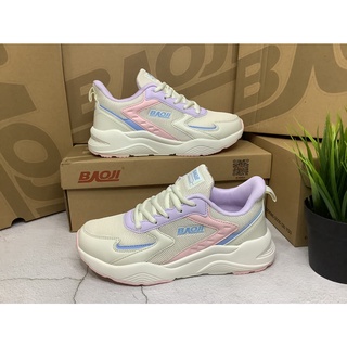 #BAOJI ลิขสิทธิ์แท้ [W]# รองเท้าผ้าใบผู้หญิงยี่ห้อบาโอจิ(BAOJI) [รุ่นBJW-841]  SIZE:37-41