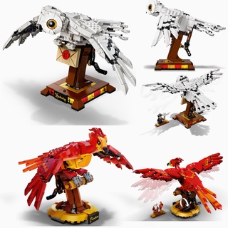 ของเล่นตัวต่อเลโก้ Lego Harry Potter Series 75979 Hedwig 76394 Phoenix Fawkes เสริมการศึกษา สําหรับเด็ก