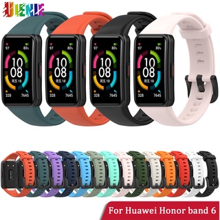 【สินค้าพร้อมส่ง】สายนาฬิกาข้อมือซิลิโคนสําหรับ Huawei Honor Band 6/Huawei Band 6 สําหรับ Huawei Honor Band 6