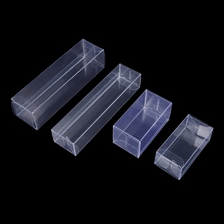 Goldensquare11 กล่องพลาสติกใส PVC สําหรับใส่จัดเก็บของขวัญ 1 10 ชิ้น