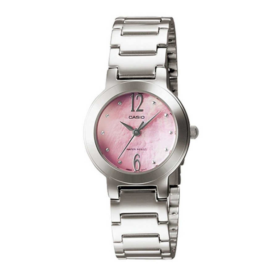 Casio Standard นาฬิกาข้อมือผู้หญิง สายสแตนเลส รุ่น LTP-1191A,LTP-1191A-4A1 ( CMG ) - สีเงิน