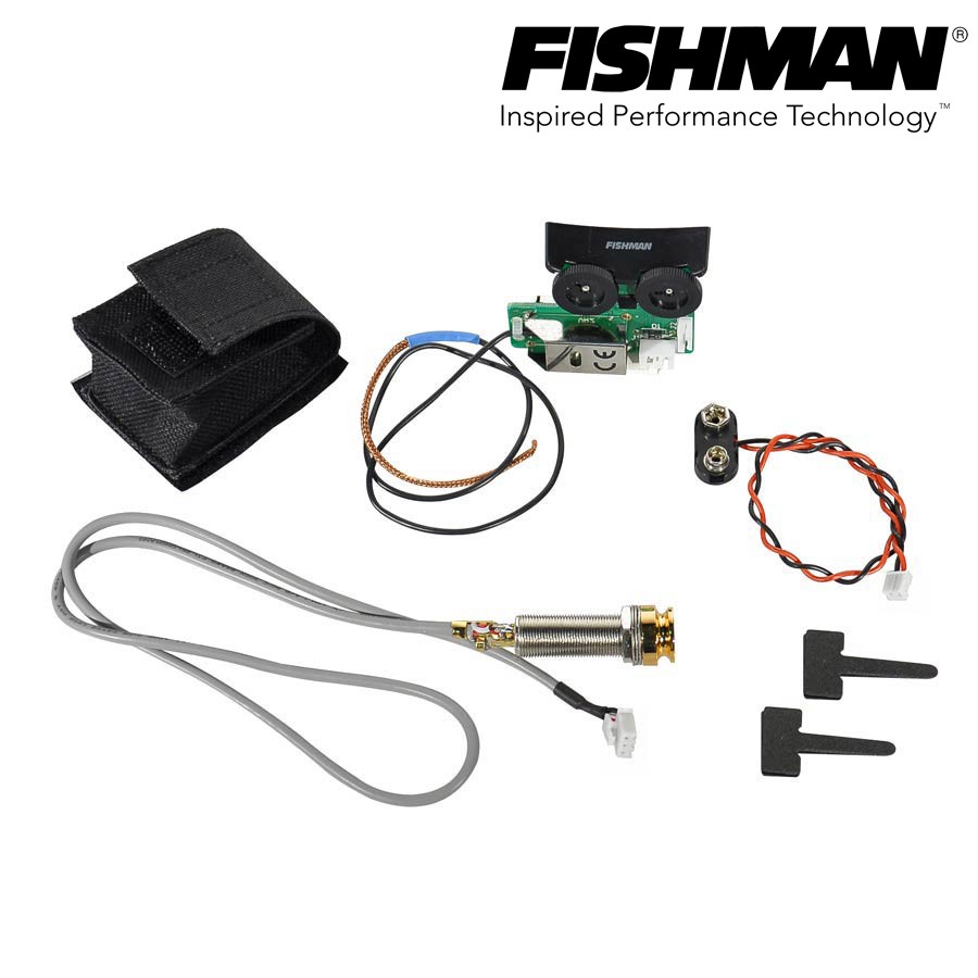 Fishman® Sonitone ปิ๊กอัพกีตาร์โปร่ง แบบติดตั้งในช่องเสียง รุ่น OEM-SON-GT4 (Sonitone Onboard Preamp