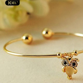 ‴แฟชั่นผู้หญิงแฟชั่นน่ารักโอปอล Rhinestone สร้อยข้อมือกำไลข้อมือทองคำขาวเครื่องประดับรูปกำไลข้อมือ