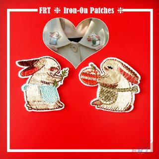 ☸ Lover - Rabbit Patch ☸ 1Pc Animals Diy Sew on Iron on Badges Patches（Lover - Series 09）