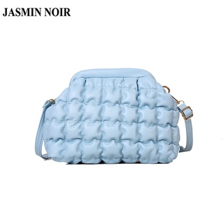 Jasmin NOIR กระเป๋าสะพายไหล่ ลายสก๊อต เรียบง่าย สําหรับผู้หญิง